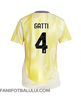 Juventus Federico Gatti #4 Tricou Fotbal Replică 2024-25 Femei Deplasare